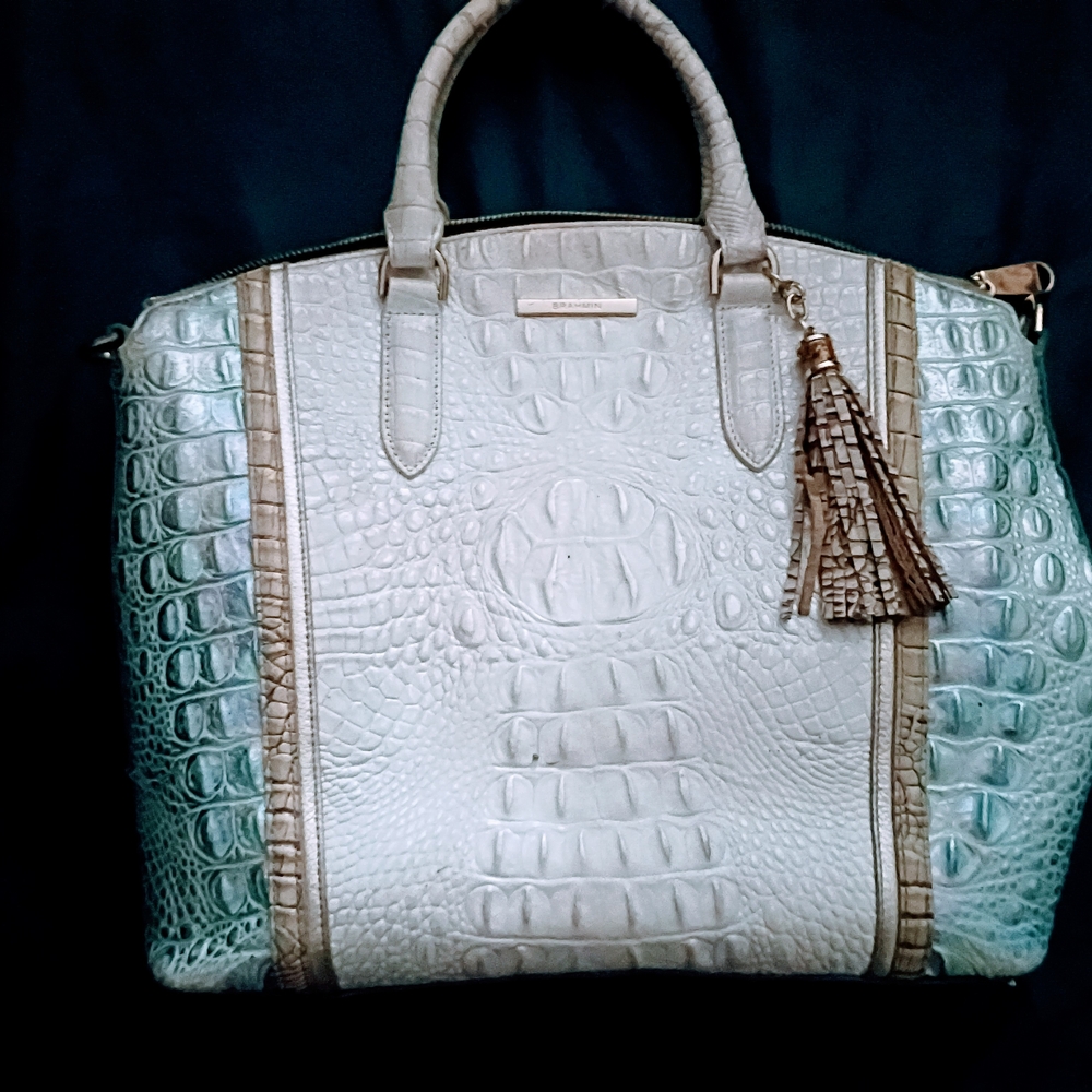 Elegant Crocodile Embossed Handbag